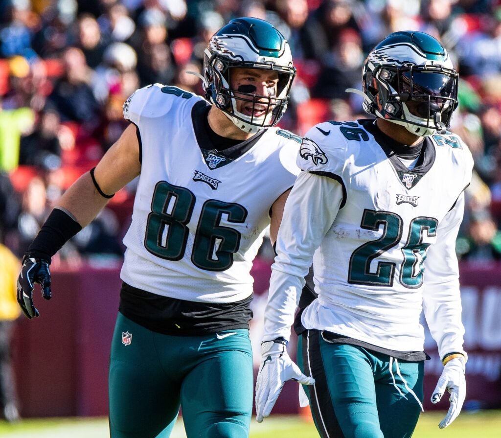 Zach Ertz in a 2019 archive photograph.