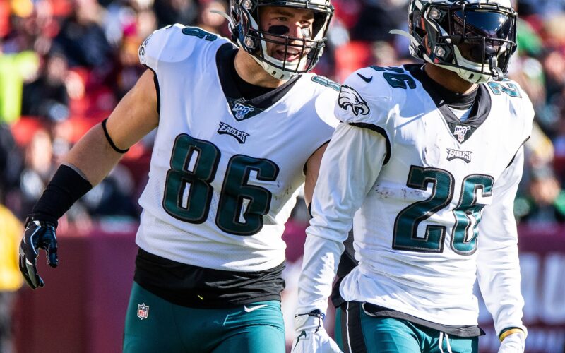 Zach Ertz in a 2019 archive photograph.